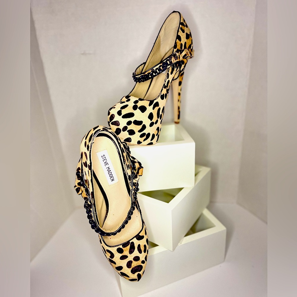 Steve Madden - Dinaste Leopard print platform heels